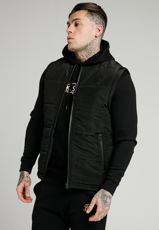 SIKSILK PADDED GILET - Kamizelka - black