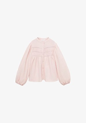 Mango Kids Bluza z gumbi - pink
