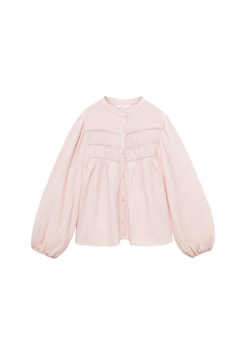 Mango Kids Bluza z gumbi - pink