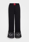 LABEL PANTS - Pyjama bottoms - black