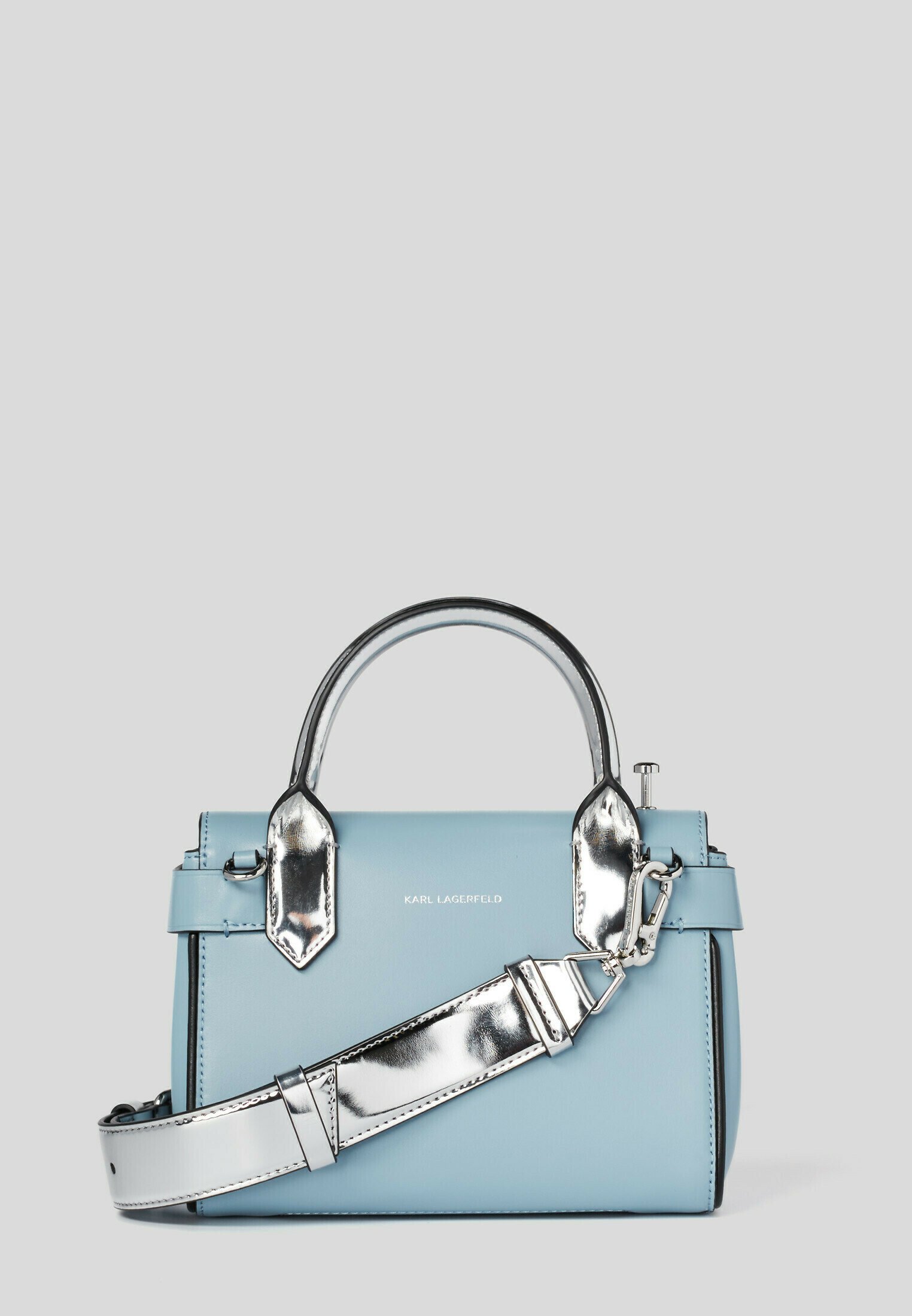 KARL LAGERFELD RADIO MINI - Borsa a mano - light blue/silver/celeste -  Zalando.it