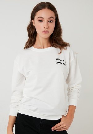 REGULAR FIT - Sweatshirt - ecru