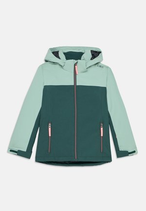 KID JACKET SNAPS HOOD - Snowboard jacket - trek green