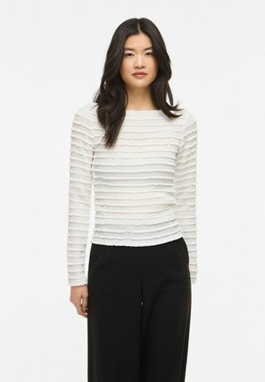 VILISABETH U-BOOT-AUSSCHNITT - Langarmshirt - cloud dancer