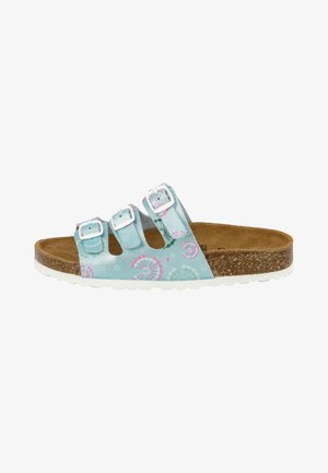 LICO LINE FLOWER - Pantolette flach - green