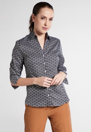 Button-down blouse - black/white