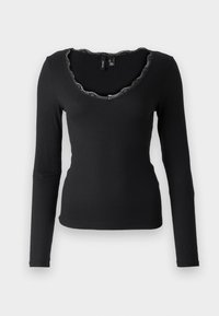 Vero Moda VMMILY V NECK - Ilgarankovis viršutinės dalies drabužis - black