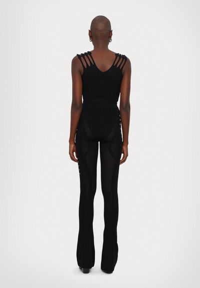 MISBHV BIANCA SEAMLESS TROUSERS - Hlače - black