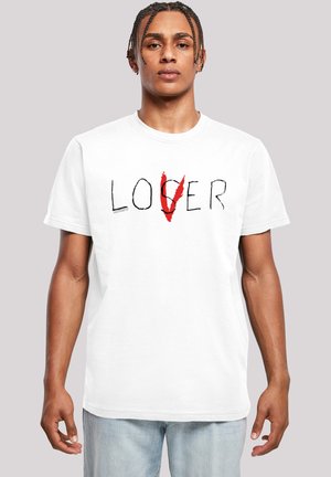 F4NT4STIC IT LOSER LOVER - T-shirt print - white