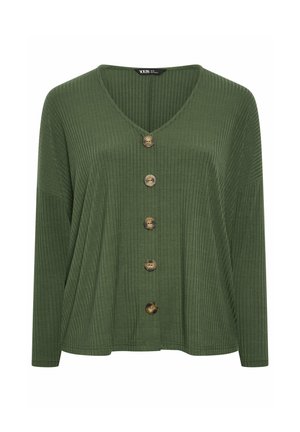 Yours Clothing, PLUS SIZE CASUAL TOPS - Gilet - khaki