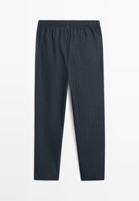 Massimo Dutti SHORT SLEEVE AND STRIPED SET - Nattøj sæt - mottled dark blue