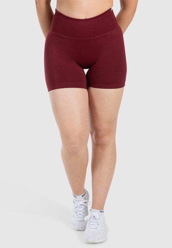 HIGH WAIST SHORTS ELVIA - Tights - bordeaux