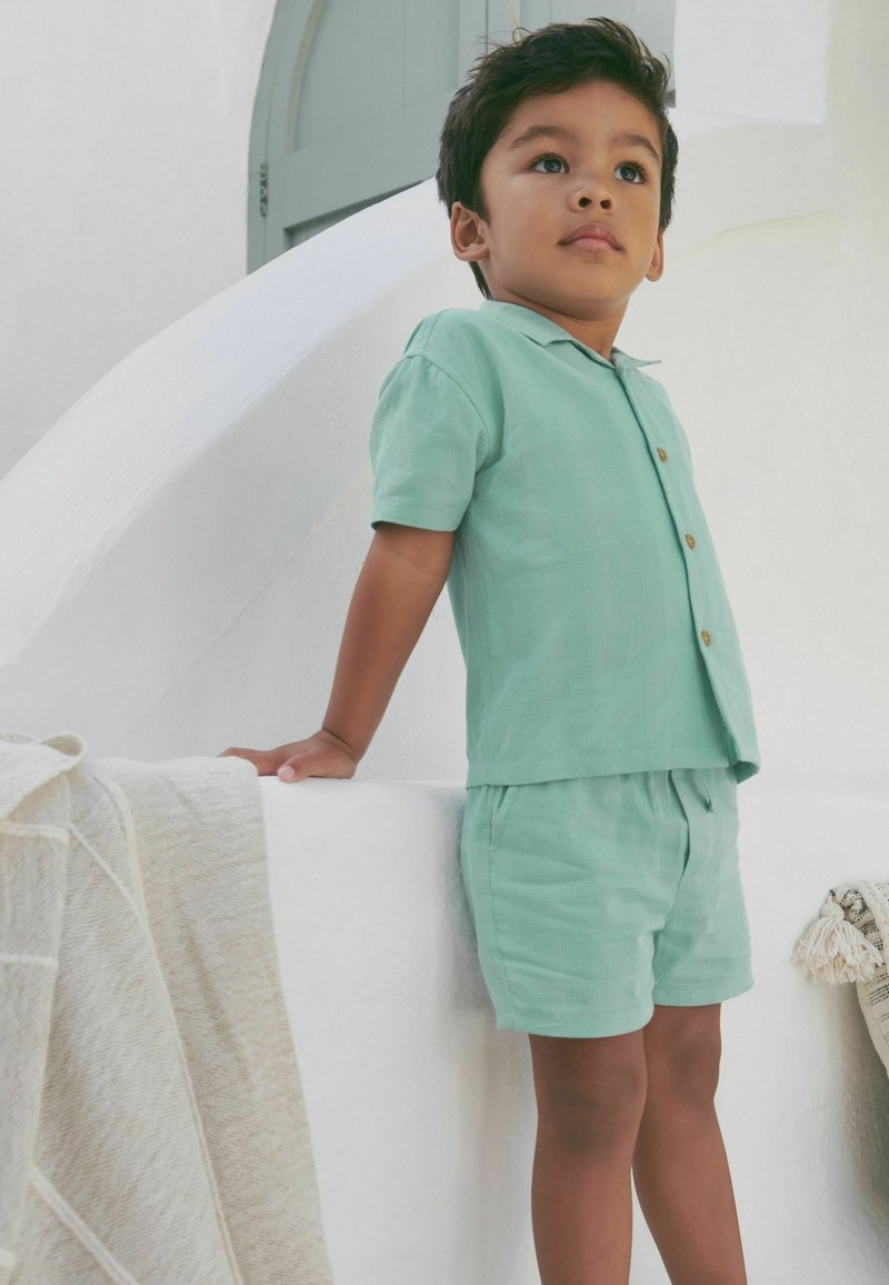 Next SHORT SLEEVE TEXTURED SET - REGULAR - Camiseta estampada - green