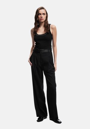 BEADED TANK  - Top - black