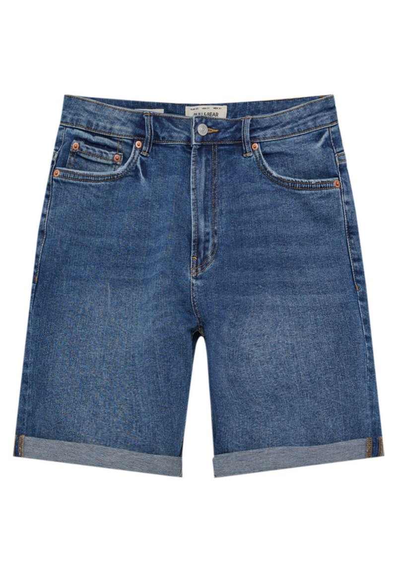 PULL&BEAR Jeansshort donkerblauw denim PULL&BEAR Jeansshort donkerblauw denim