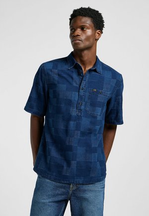 Lee Shirt - indigo_patchwork_dobby