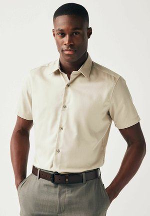 TRIMMED  SHORT SLEEVE  - Ing - neutral brown