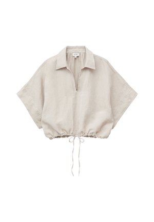 & OTHER STORIES, & OTHER STORIES DRAWSTRING CROPPED TOP - Blouse - beige