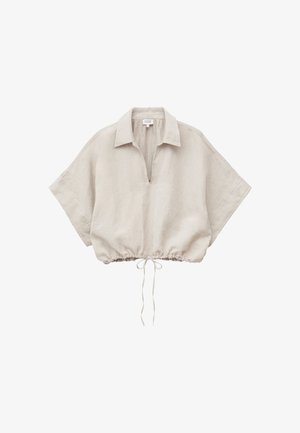 & OTHER STORIES, & OTHER STORIES DRAWSTRING CROPPED TOP - Pluus - beige