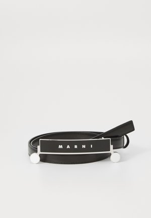 BELT UNISEX - Bælter - black/lily white