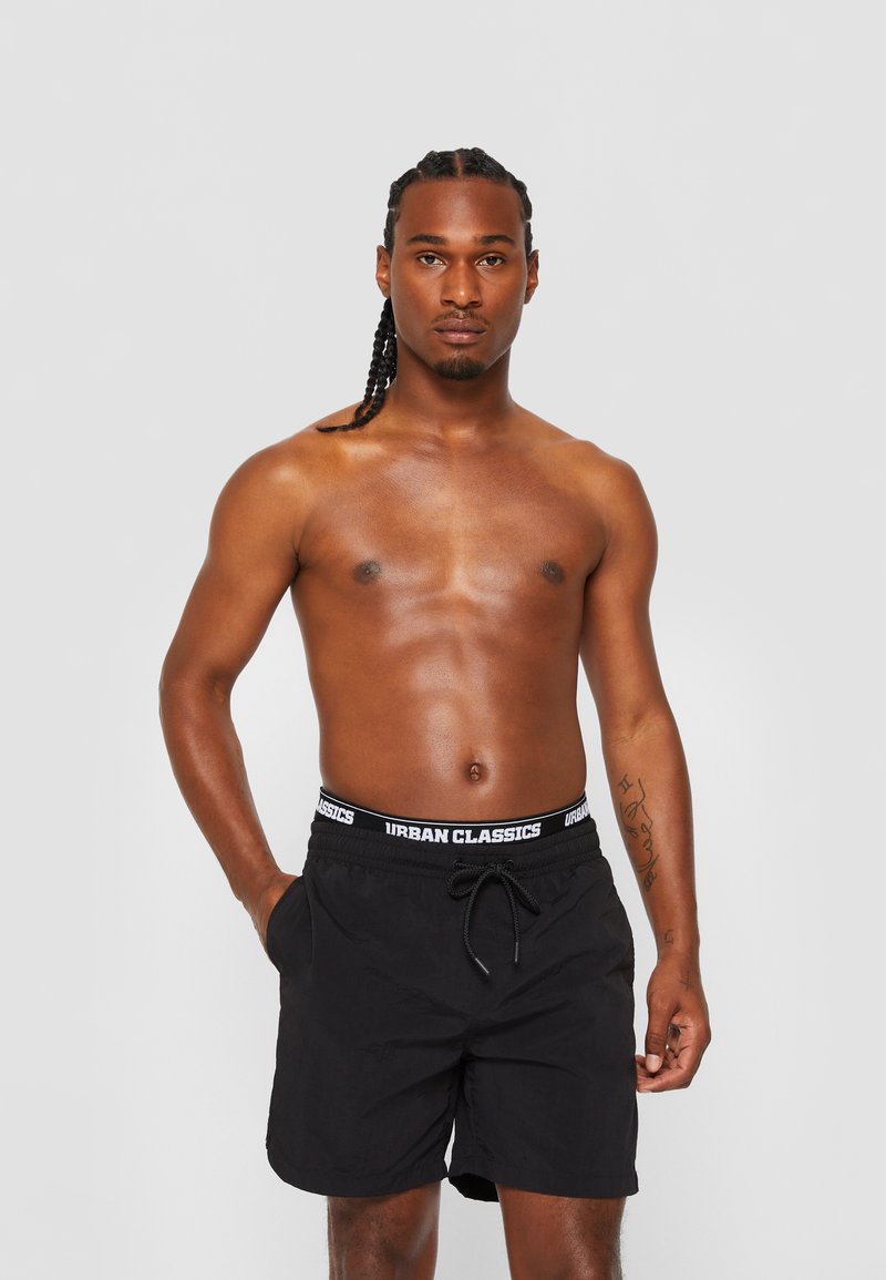 Urban Classics - TWO IN ONE SWIM - Shorts da mare - black/white, Ingrandire