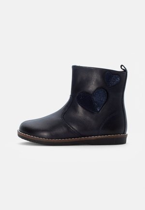 LEATHER BOOTIES - Stiefelette - dark blue