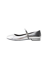 WIDE FIT BUCKLE MARY JANE  - Ballerina's met enkelbandjes - silver