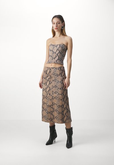 STUDIO ID MIDI SKIRT - Trapecinis sijonas - beige