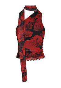 Top - red black