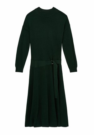 Reiss REGULAR FIT - ALINA COMPACT-BELTED MIDI - Jumper dress - dark green