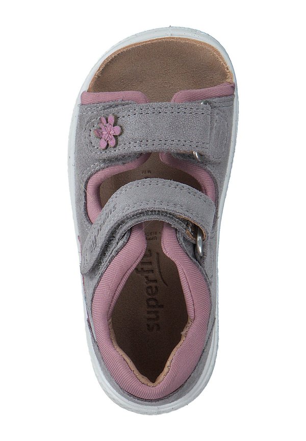 Lauflernschuh – hellgrau rosa