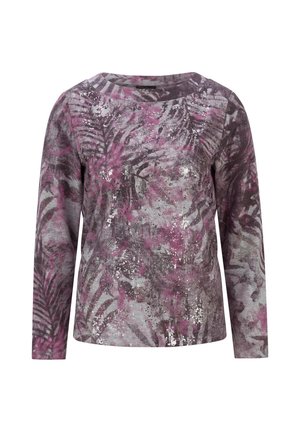 GOLDNER, SWEATSHIRT PETITE SWEATSHIRT IN METALLIC-OPTIK - T-shirt à manches longues - purple