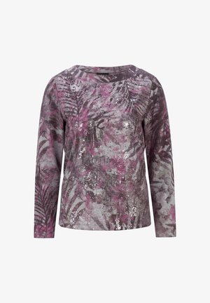 GOLDNER, SWEATSHIRT PETITE SWEATSHIRT IN METALLIC-OPTIK - Long sleeved top - purple