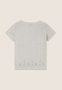 Freddy REGULAR CON RICAMI SANGALLO - Camiseta estampada - white sand direct dyed