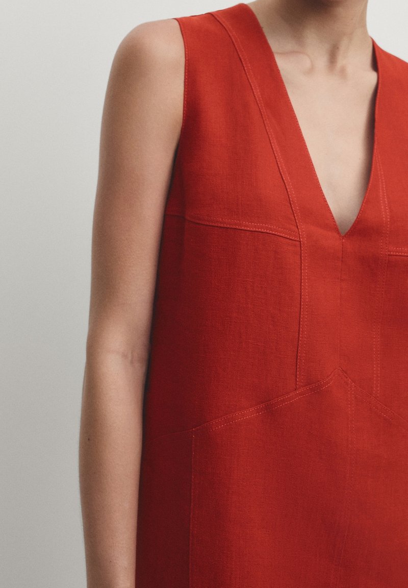 Massimo Dutti Day dress - dark red - (Pre-owned) - Zalando.ie Massimo Dutti Day dress - dark red - (Pre-owned) - Zalando.ie