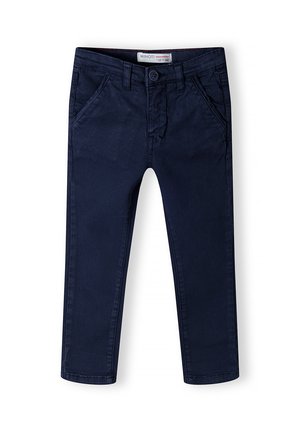 STRAIGH SHAPE AND SIDE POCKETS - Kostymbyxor - dark-blue