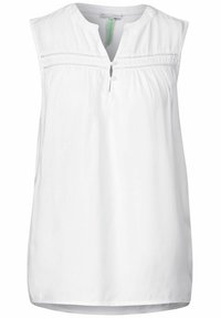 Street One MIT HÄKELDETAIL - Blusa - weiß