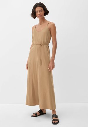 MET STRIKCEINTUUR - Maxi dress - brown