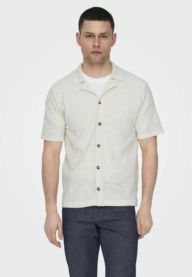 Only & Sons ONSDENVER LIFE REG - Camicia - antique white
