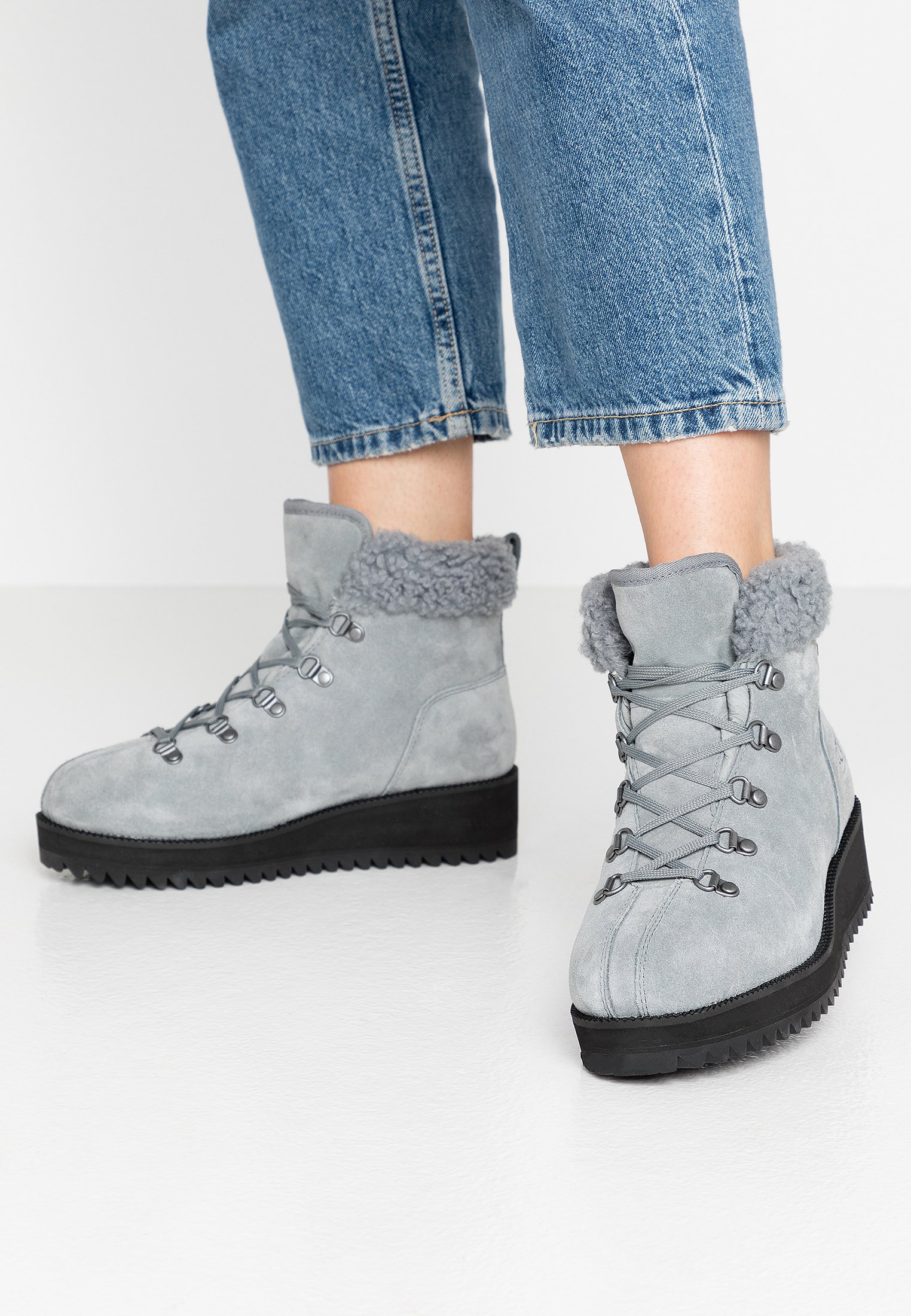 grey lace up uggs