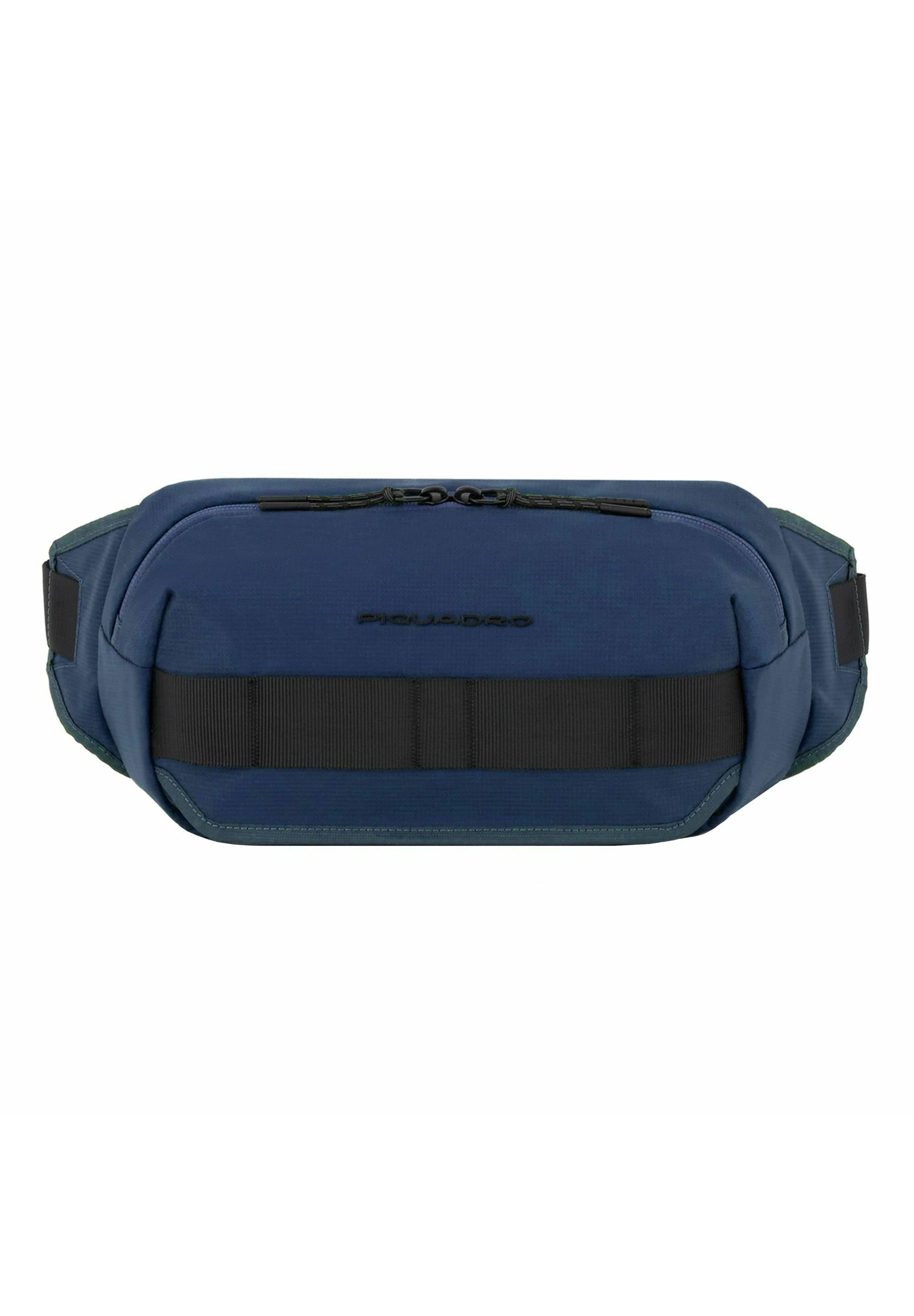 Piquadro P16 Gürteltasche Aus Leder & Stoff – Blau, Sportlich-elegant, Für Herren