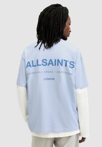 AllSaints ACCESS CREW - Apdrukāts T-krekls - bethel blue
