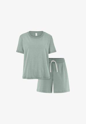 hessnatur, HESSNATUR PYJAMA SET - Pigiama - mattgrün