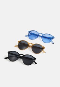 Urban Classics - CYPRES 3 PACK - Ochelari de soare - black/brown/blue Imagine miniatură 1