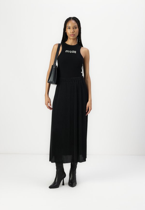 SKIRT ELASTIC WAIST - Pleated skirt3