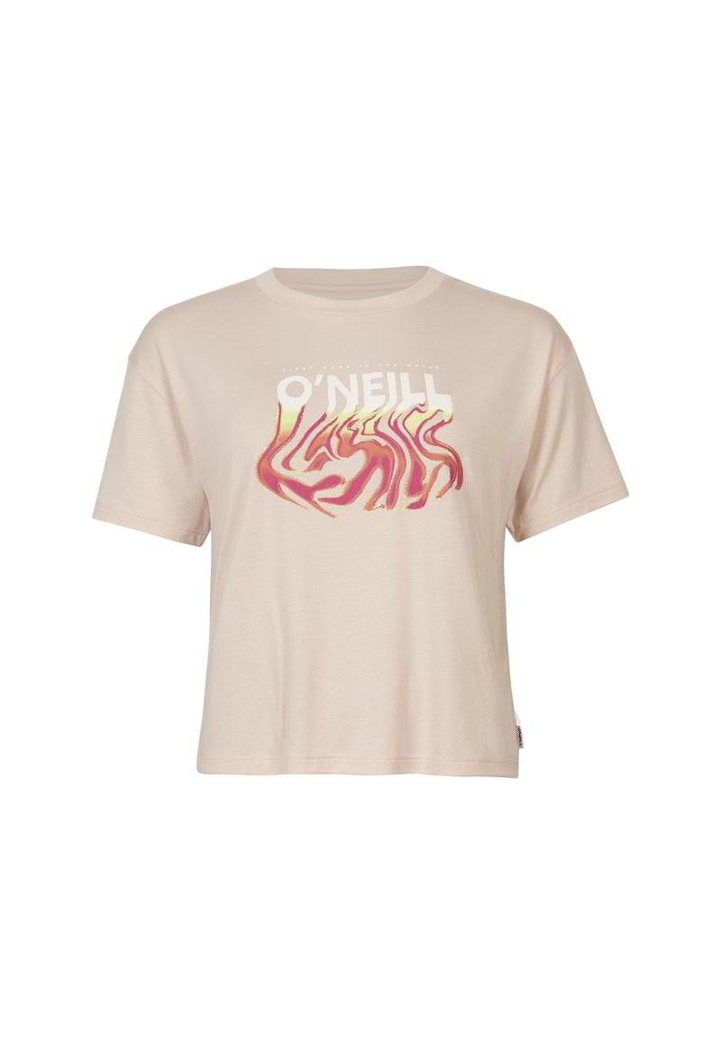 O’Neill T-shirt print donkerroze