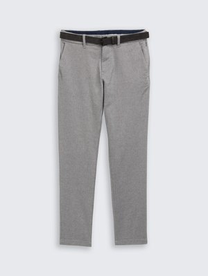 TRAVELER - Chino - white navy zig zag structure