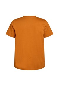 Zizzi MIT RUNDHALSAUSSCHNITT - Jednoduché tričko - pumpkin spice