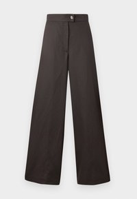 PIERA ANN - Trousers - dark chocolate