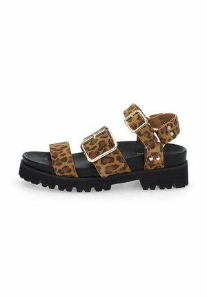 JUNE - Sandalen met plateauzool - beige